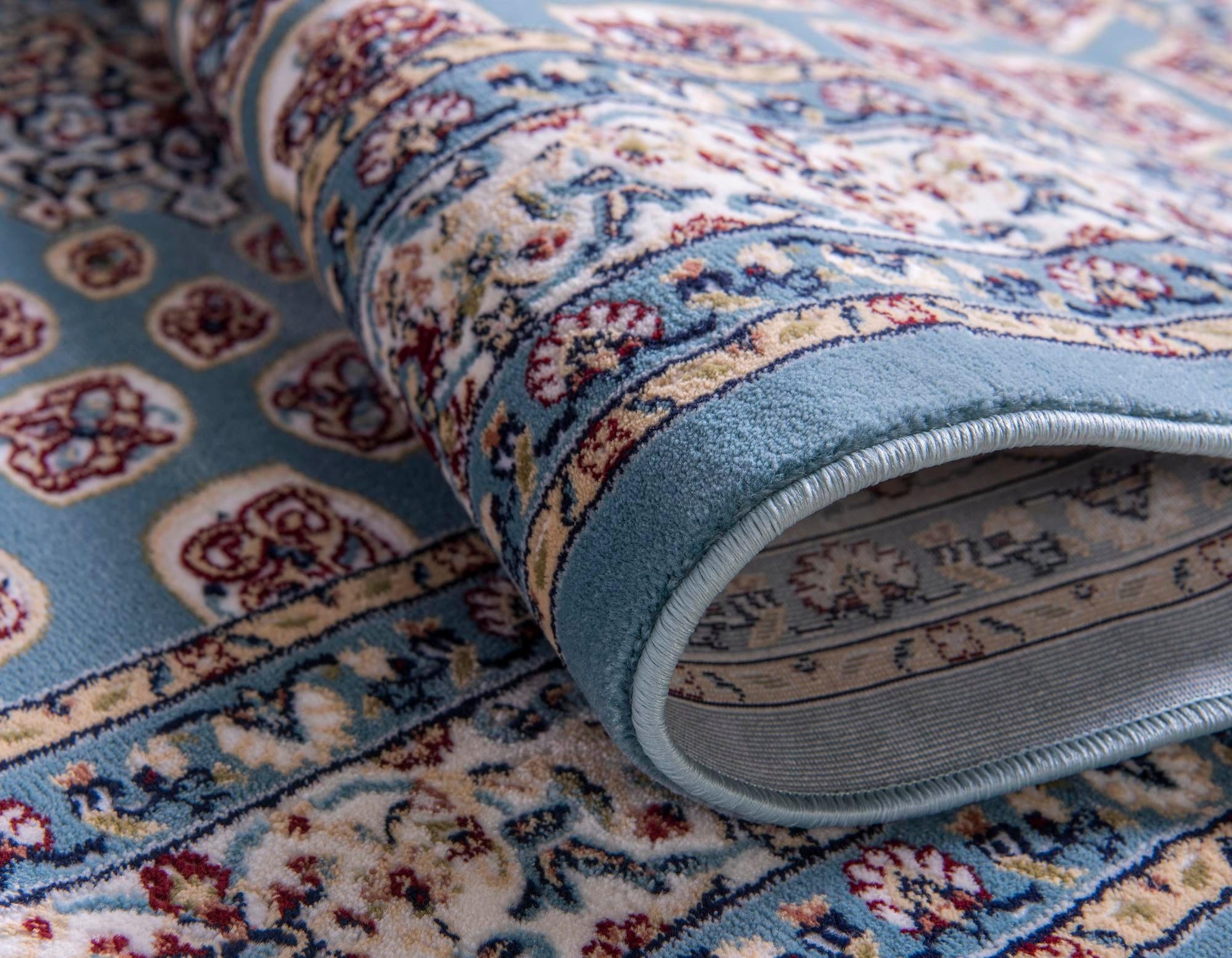 5' 3 x 5' 3 Nain Design Round Rug