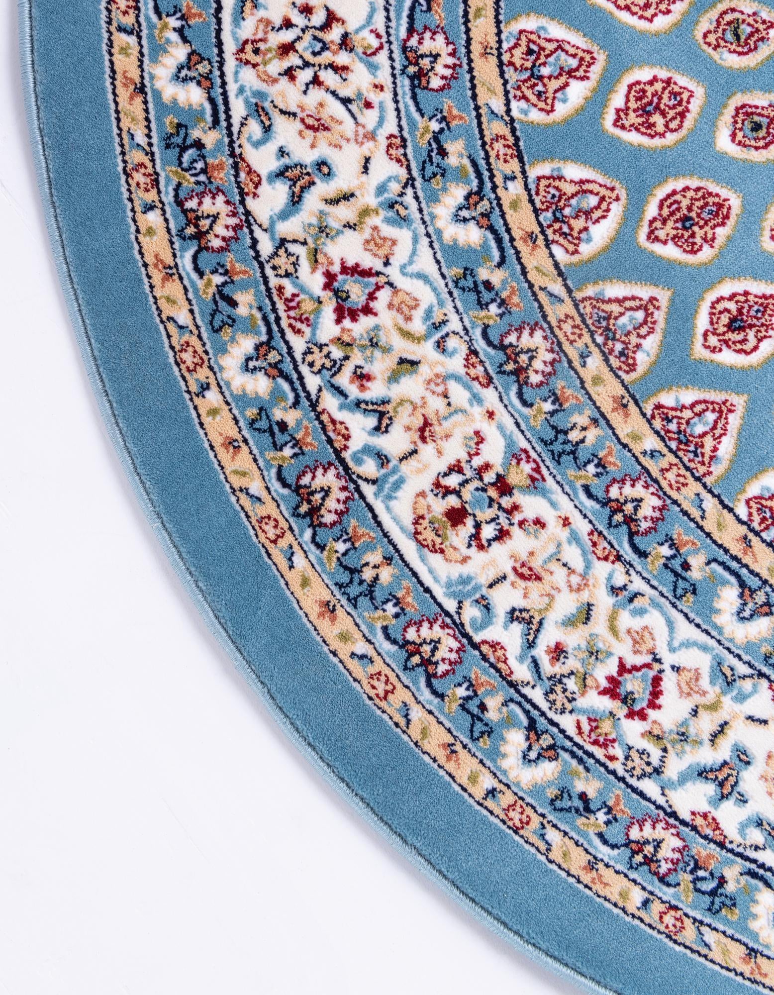5' 3 x 5' 3 Nain Design Round Rug