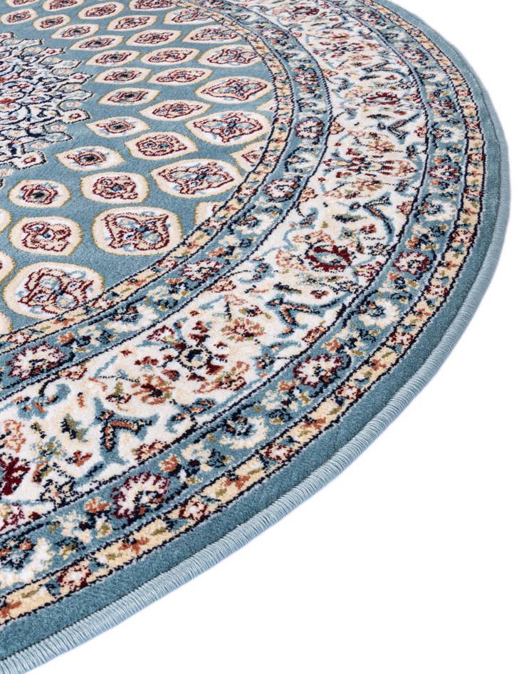 Detail image of 5' 3 x 5' 3 Nain Design Round Rug