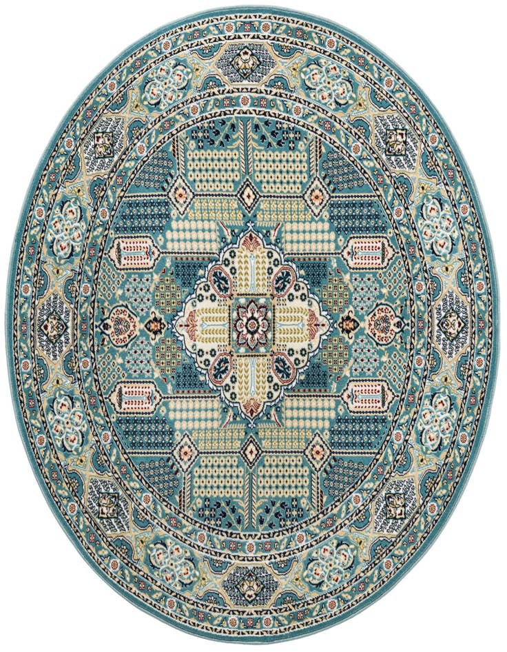 Detail image of 5' x 5' Nain Design Round Rug