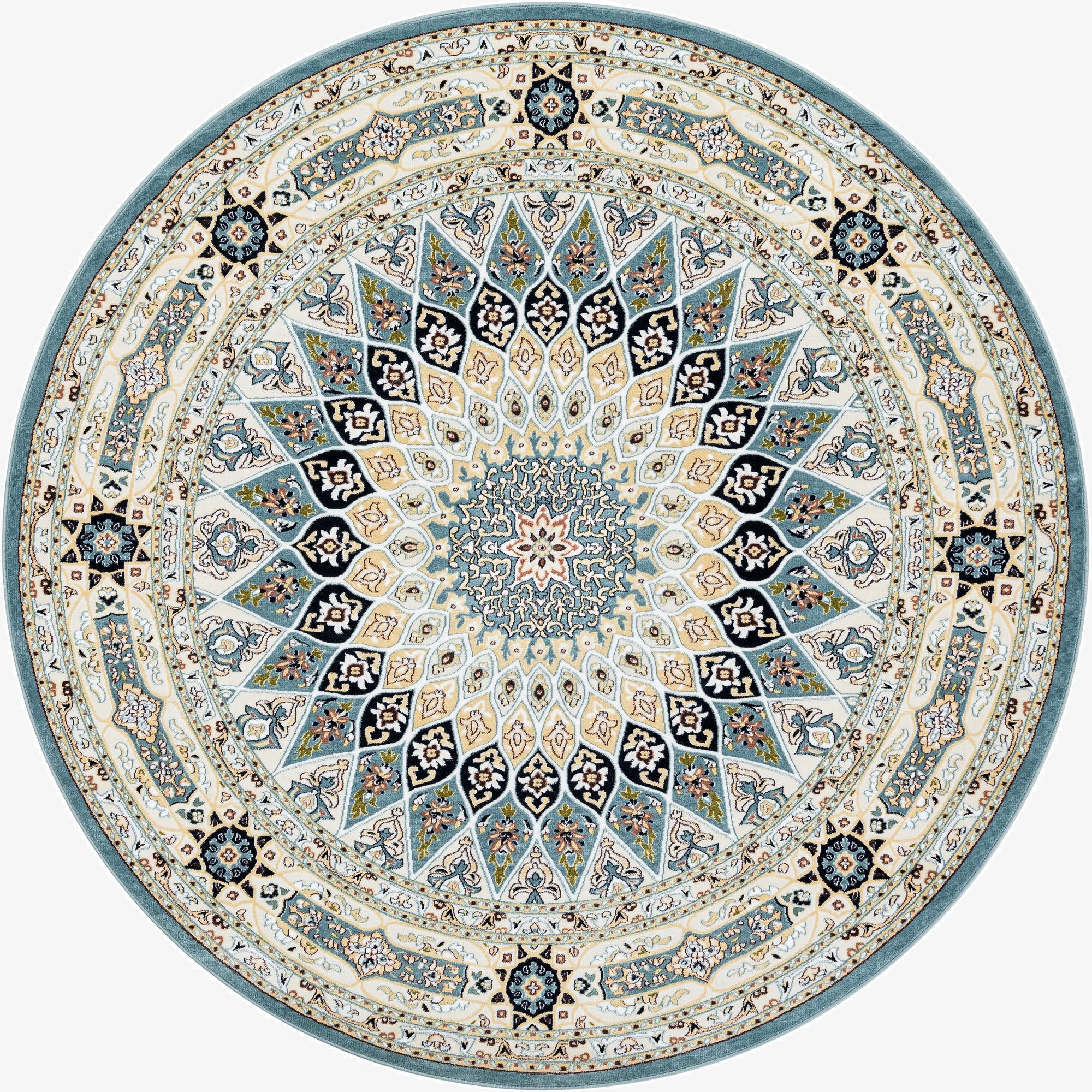 Primary image 7' 10 x 7' 10 Nain Design Round Rug