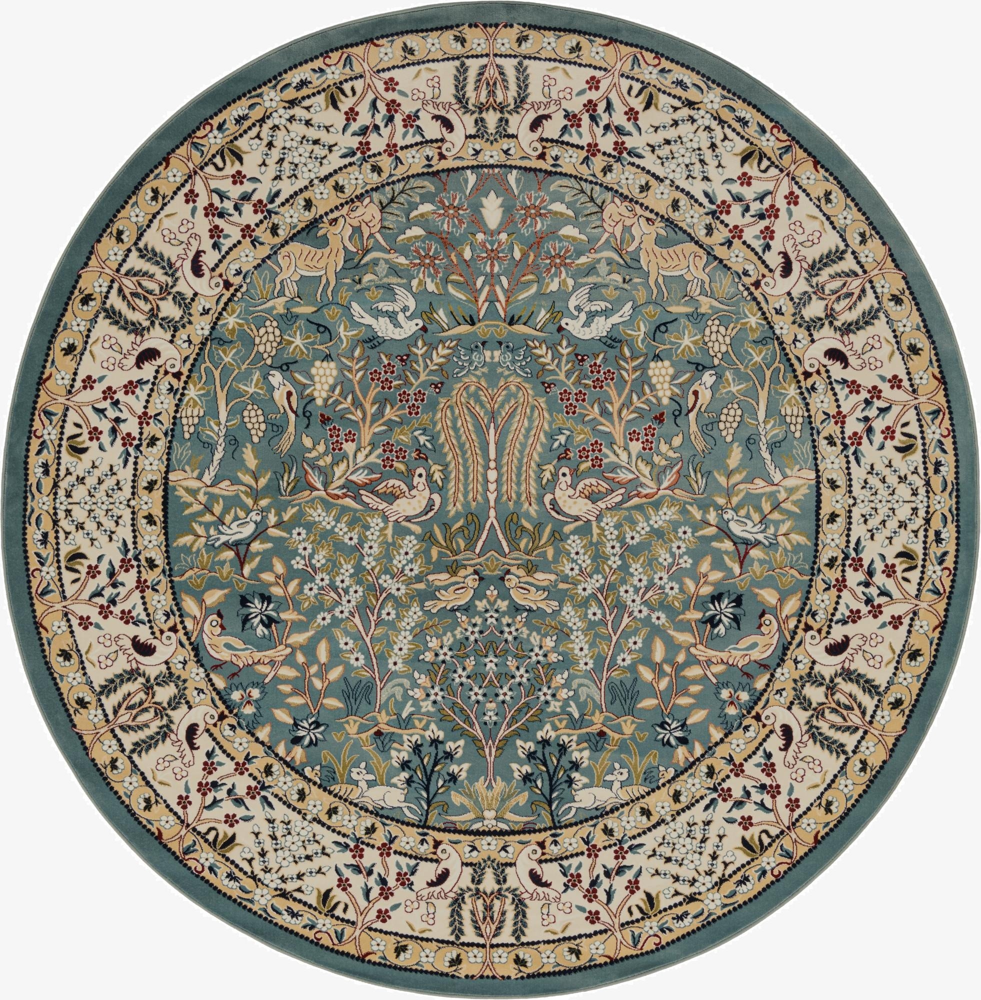 Primary image 7' x 7' Nain Design Round Rug
