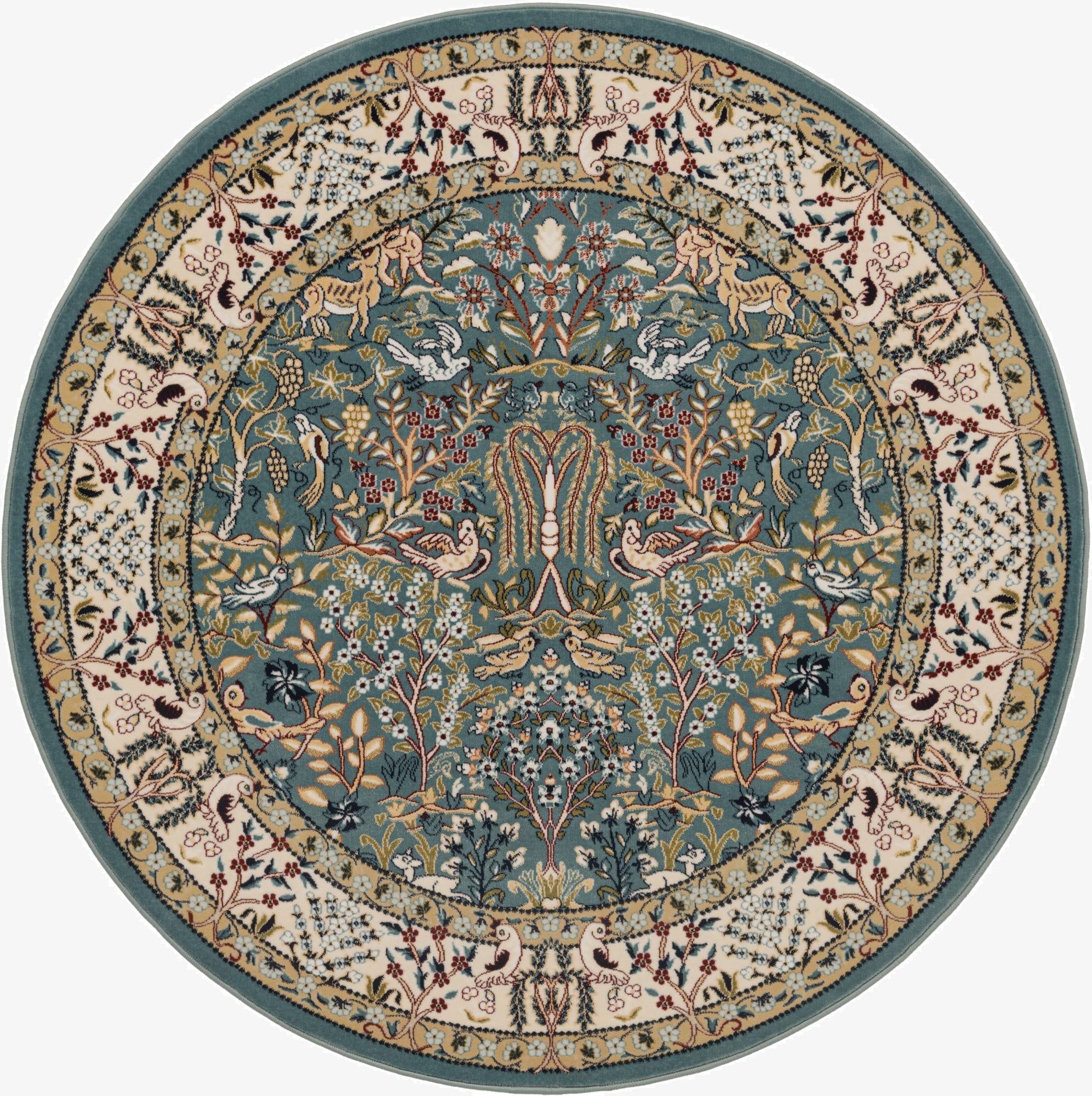 3' x 3' Nain Design Round Rug