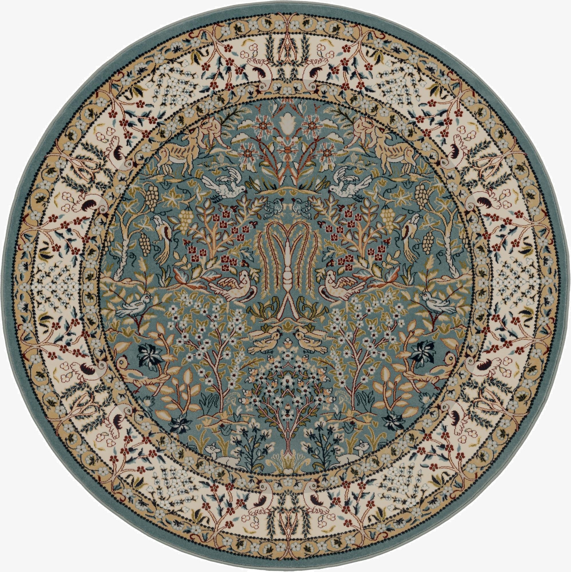 Primary image 160cm x 160cm Nain Design Round Alfombra