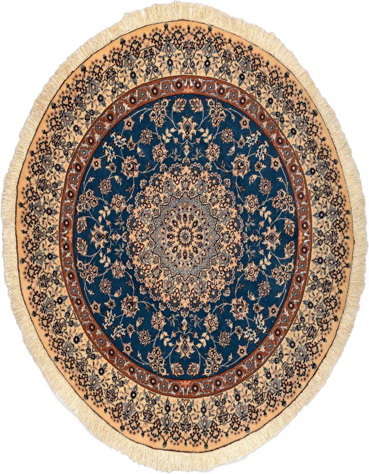 Detail image of 5' 1 x 5' 2 Nain Round Rug