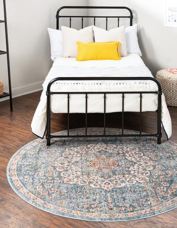 Blue Newport Round Rug