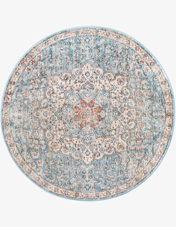 Blue Newport Round Rug
