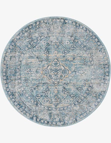 Blue Newport Round Rug
