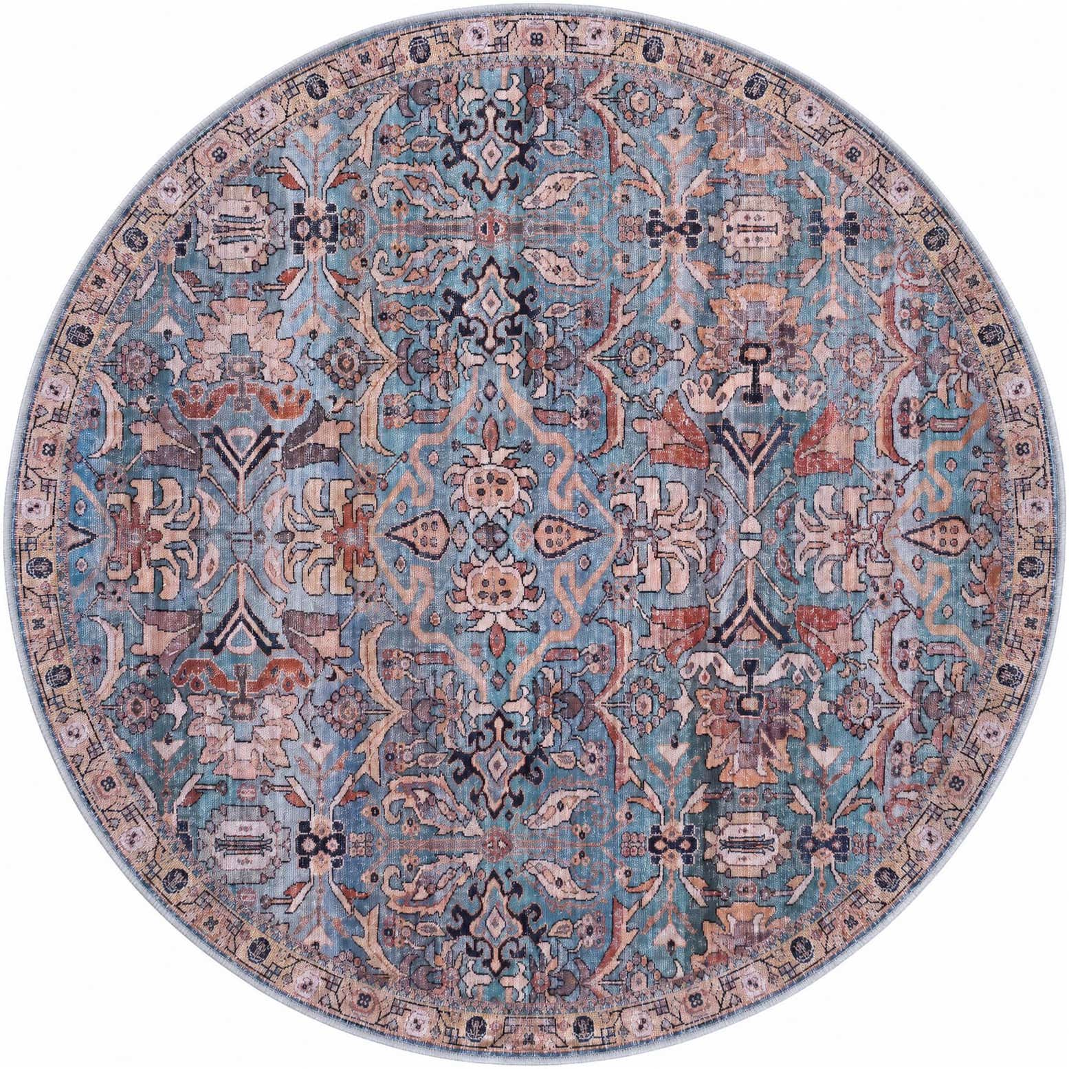 6' x 6' Nostalgia Round Rug