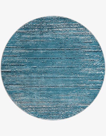 Blue Oasis Round Rug