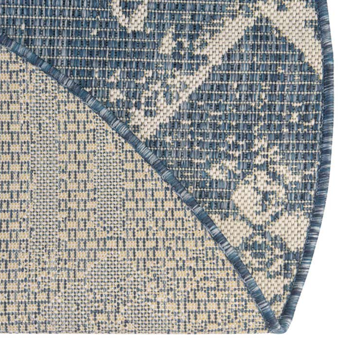 10' 8 x 10' 8 Easy-Clean Bohemian Indoor / Outdoor Round Rug