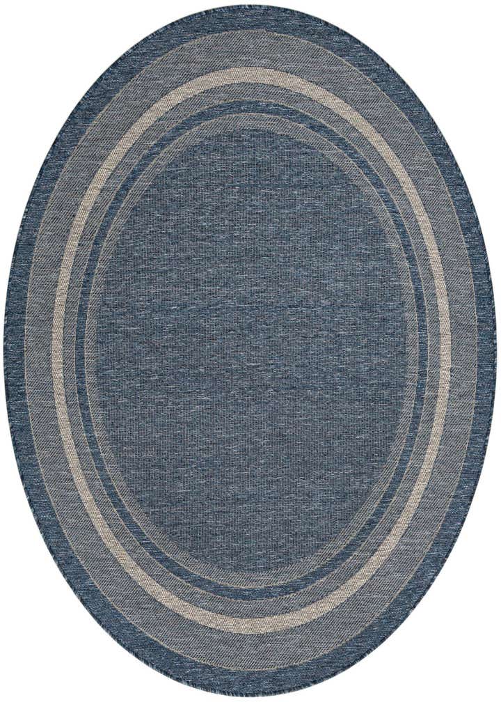 6' x 6' Easy-Clean Border Indoor / Outdoor Round Rug