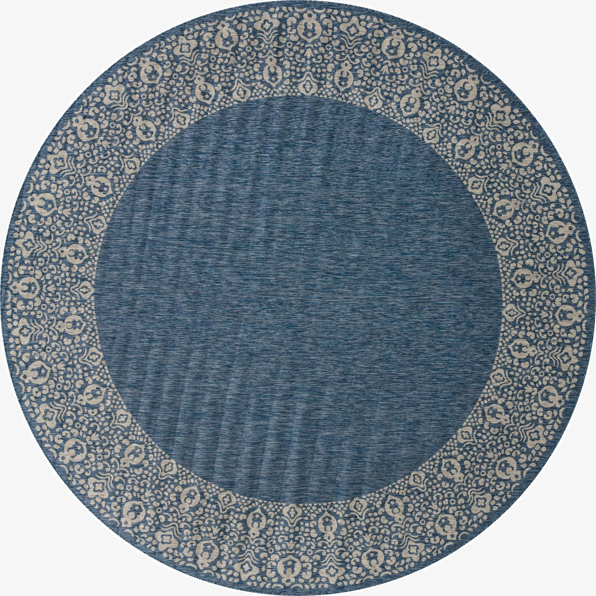 400cm x 400cm  Washable Border Indoor / Outdoor Round Rug