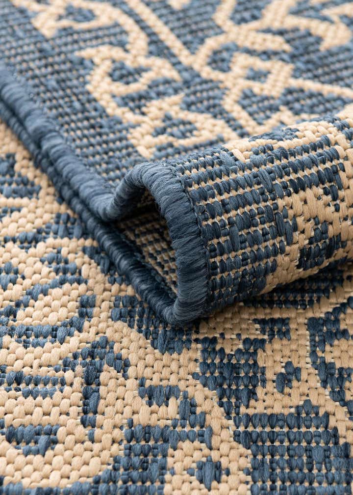 6' x 6' Easy-Clean Botanical Indoor / Outdoor Round Rug