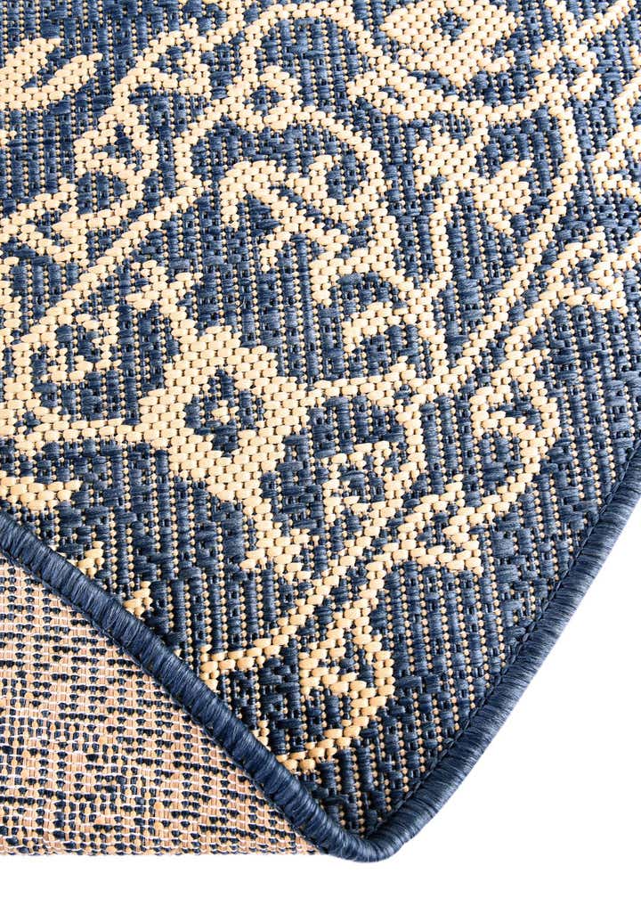 6' x 6' Easy-Clean Botanical Indoor / Outdoor Round Rug