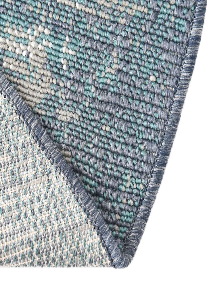 7' x 7' Easy-Clean Coastal Indoor / Outdoor Round Rug