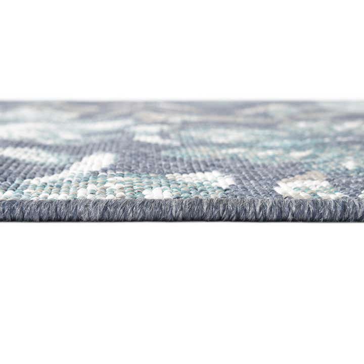 7' x 7' Easy-Clean Coastal Indoor / Outdoor Round Rug