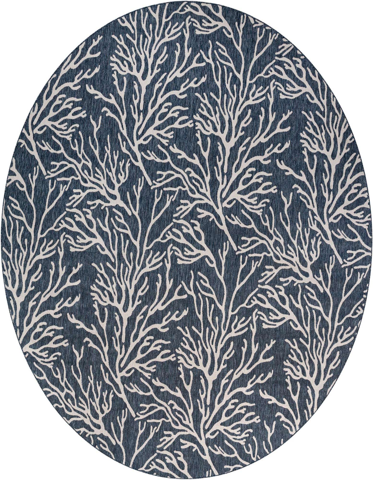 13' x 13' Easy-Clean Coastal Indoor / Outdoor Round Rug