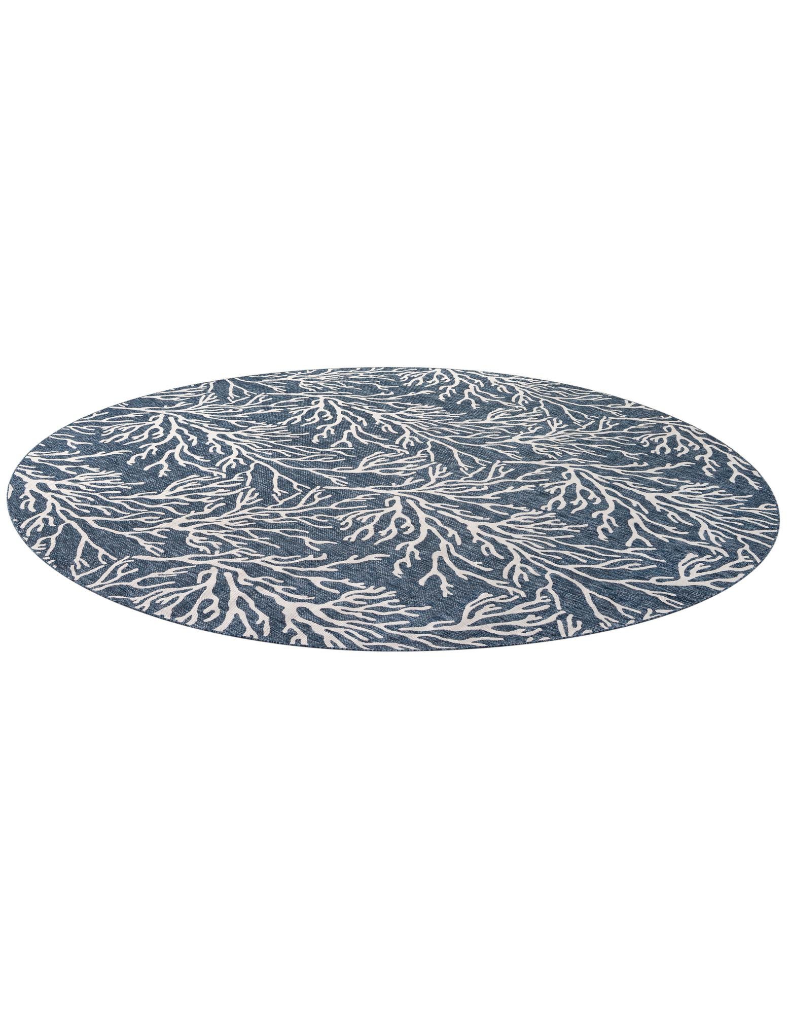 13' x 13' Easy-Clean Coastal Indoor / Outdoor Round Rug