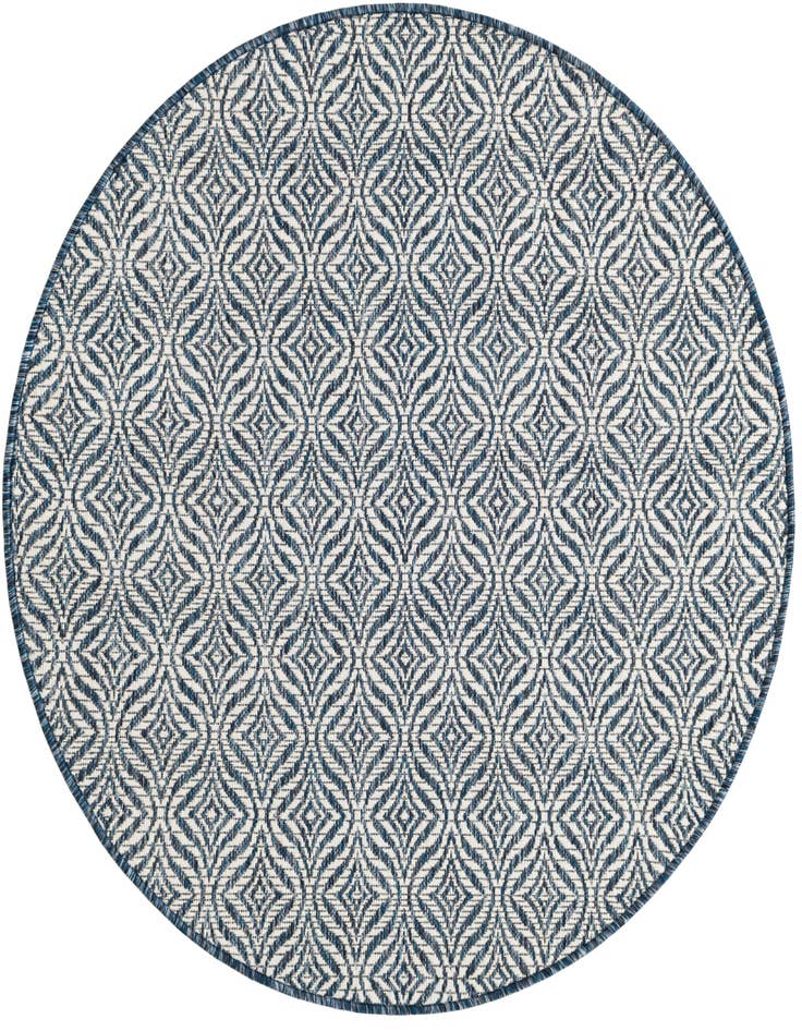 Detail image of 4' x 4' Easy-Clean Lattice Indoor / Outdoor Round Rug