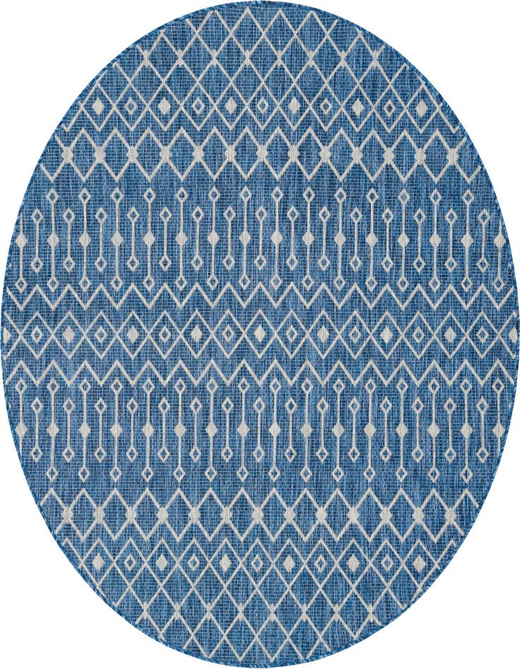 Detail image of 7' x 7' Easy-Clean Lattice Indoor / Outdoor Round Rug