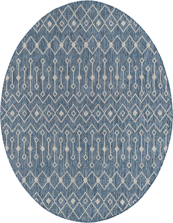 Detail image of 6' x 6' Easy-Clean Lattice Indoor / Outdoor Round Rug