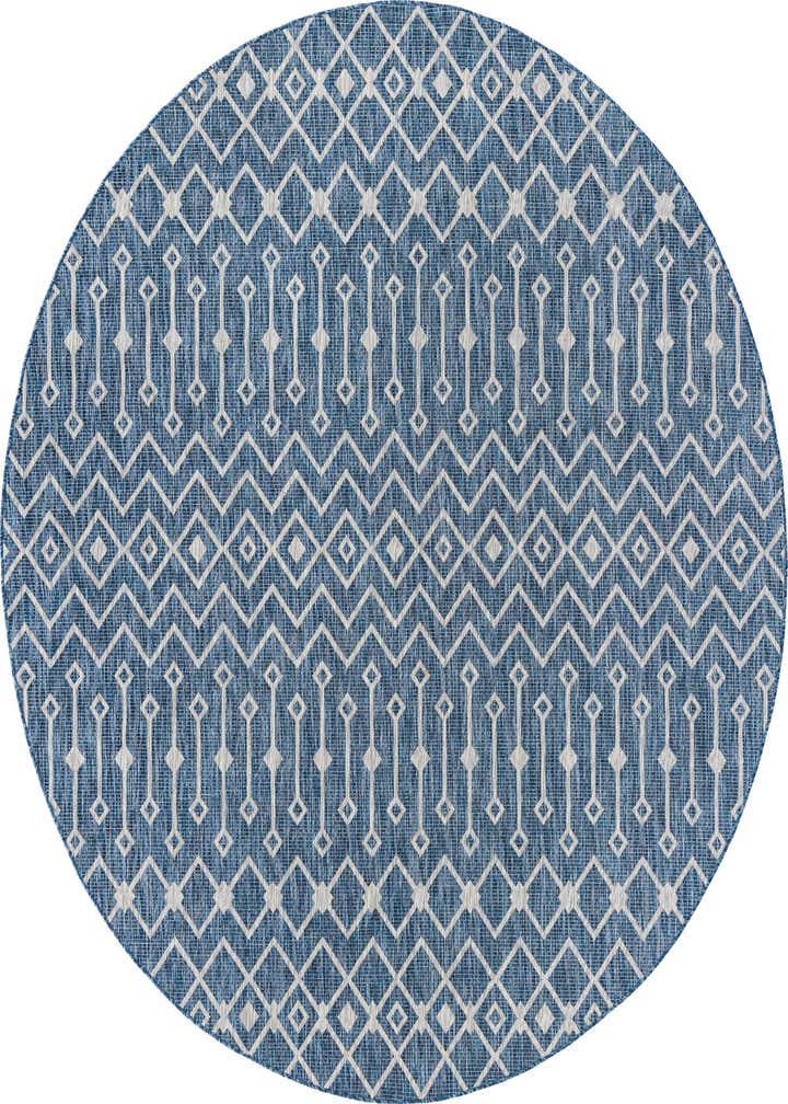 10' x 10' Easy-Clean Lattice Indoor / Outdoor Round Rug