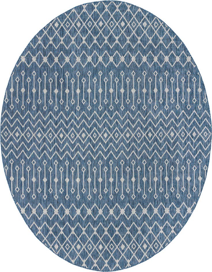 Detail image of 12' x 12' Easy-Clean Lattice Indoor / Outdoor Round Rug
