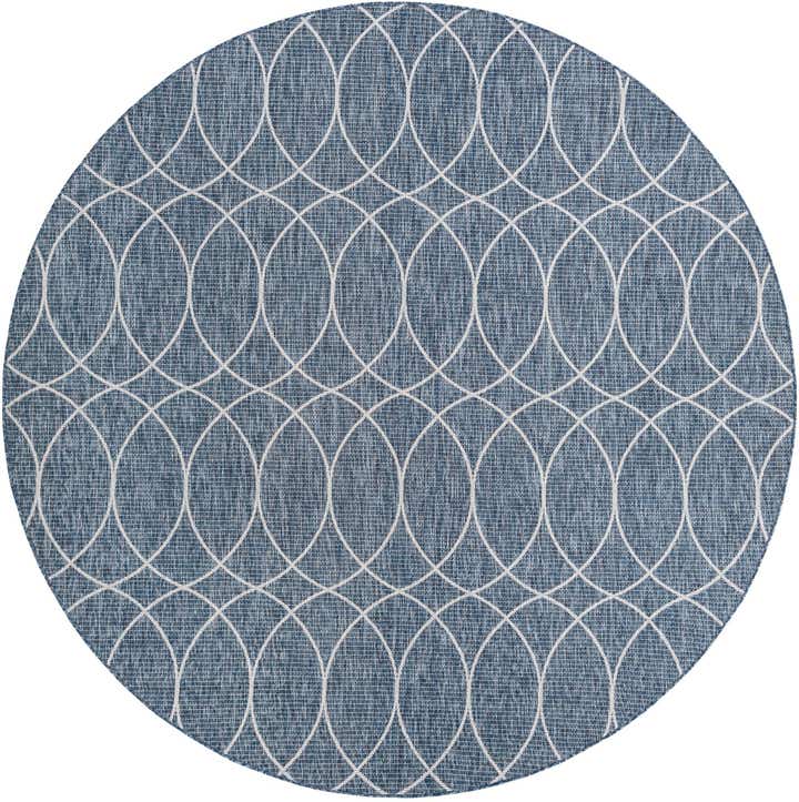 305cm x 305cm Easy-Clean Lattice Indoor / Outdoor Round Rug