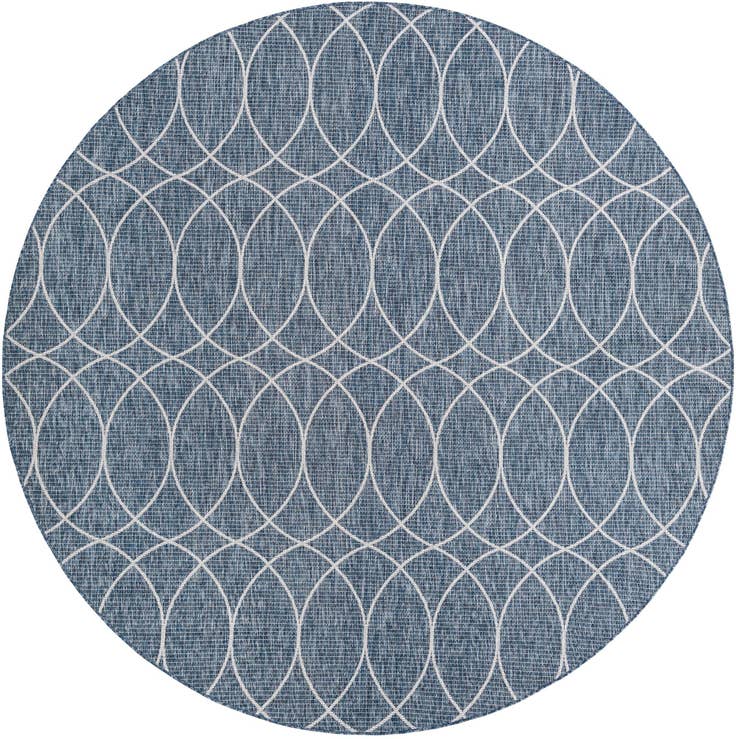 Detail image of 305cm x 305cm Easy-Clean Lattice Indoor / Outdoor Round Rug