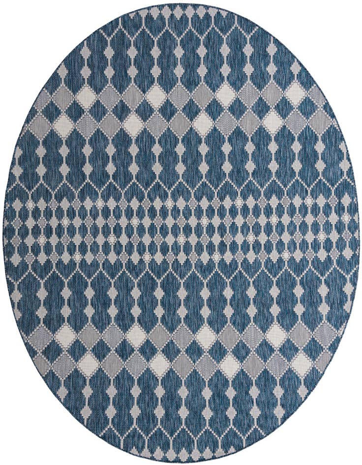 Detail image of 10' x 10' Easy-Clean Lattice Indoor / Outdoor Round Rug