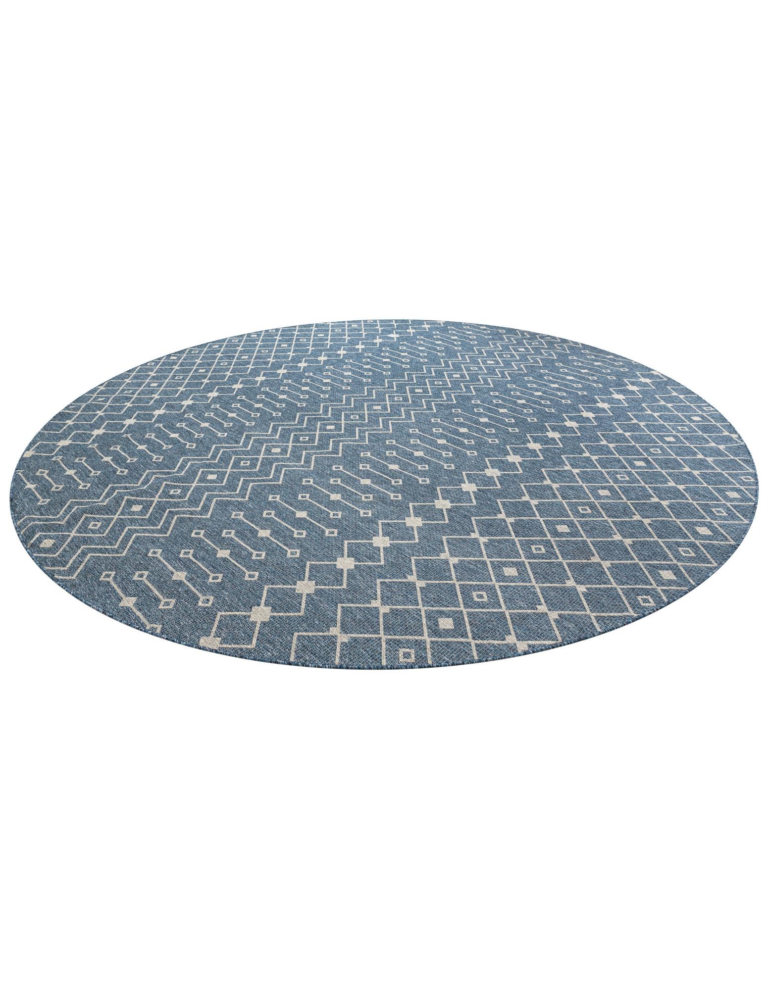 13' x 13' Easy-Clean Lattice Indoor / Outdoor Round Rug