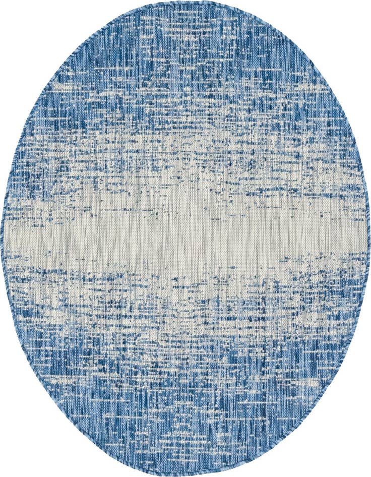 Detail image of 4' x 4' Easy-Clean Modern Indoor / Outdoor Round Rug
