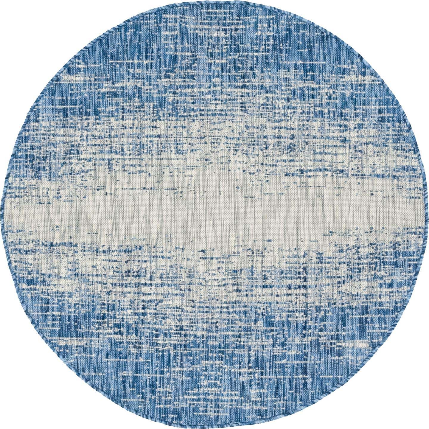 4' x 4' Easy-Clean Modern Indoor / Outdoor Round Rug