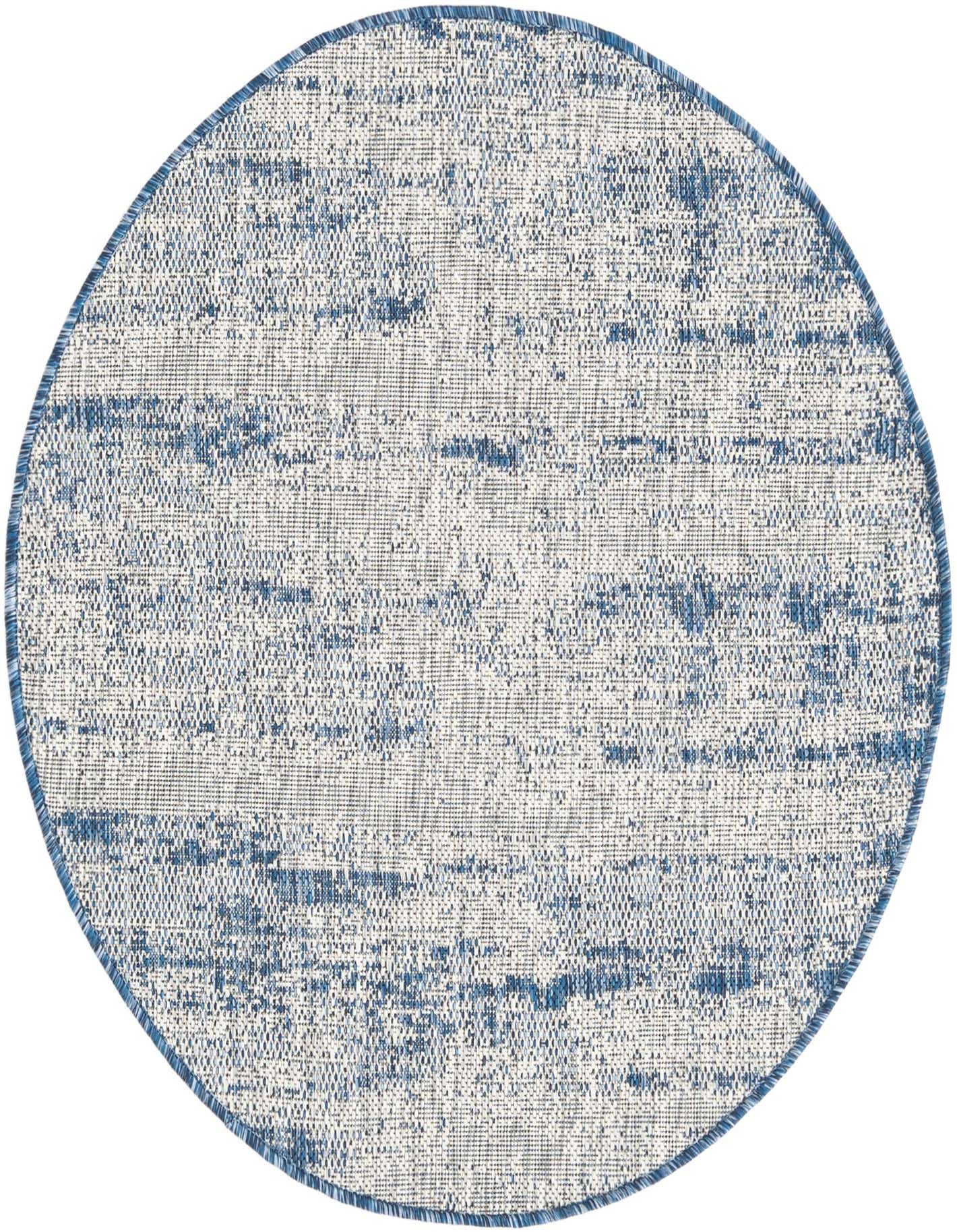 3' x 3' Easy-Clean Modern Indoor / Outdoor Round Rug
