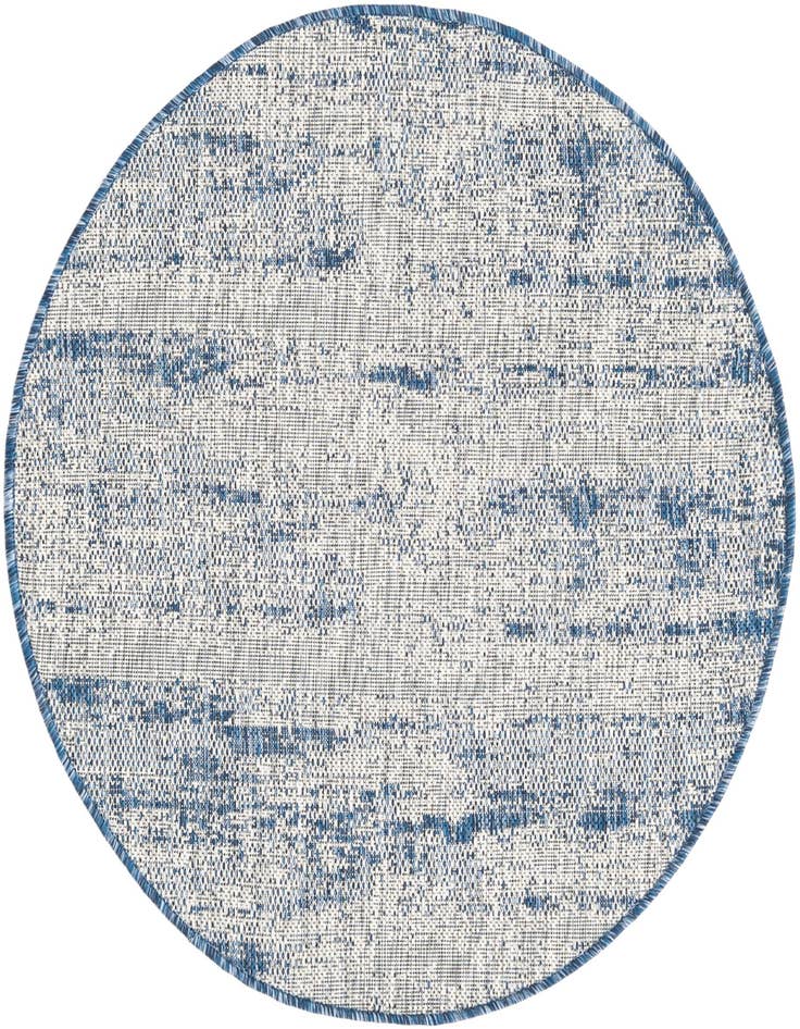 Detail image of 3' x 3' Easy-Clean Modern Indoor / Outdoor Round Rug