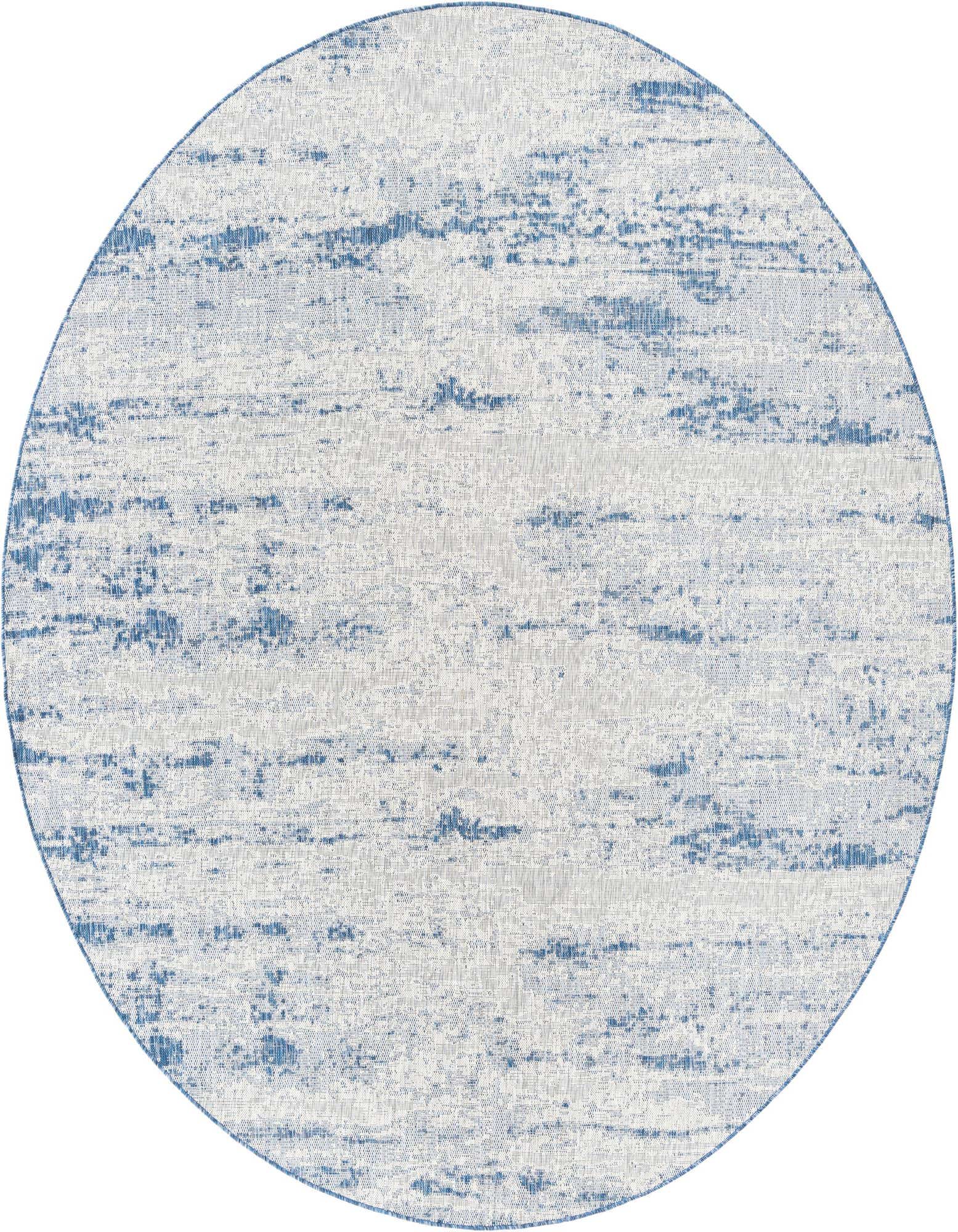 10' x 10' Easy-Clean Modern Indoor / Outdoor Round Rug