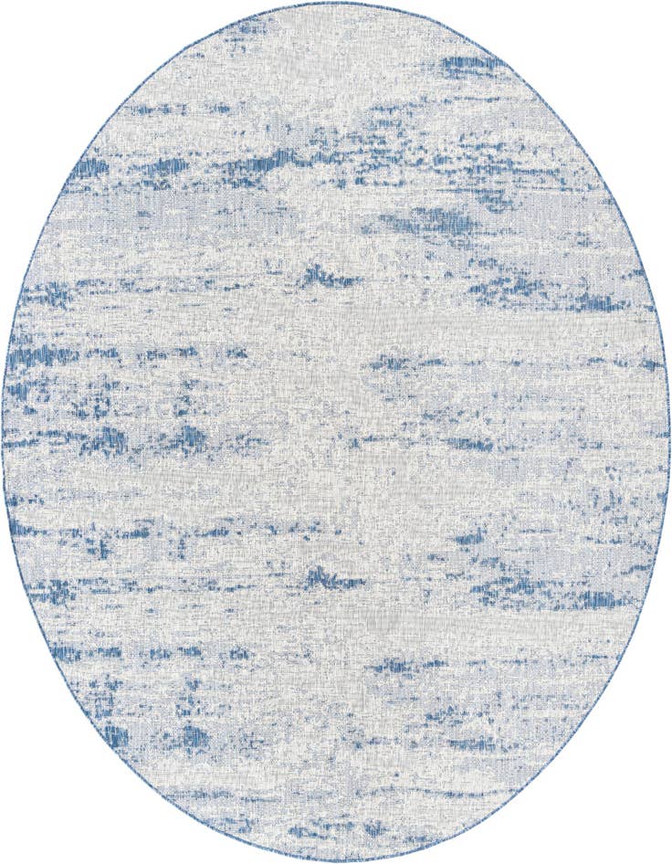Detail image of 10' x 10' Easy-Clean Modern Indoor / Outdoor Round Rug