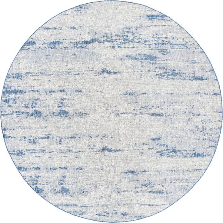Detail image of 10' x 10' Easy-Clean Modern Indoor / Outdoor Round Rug