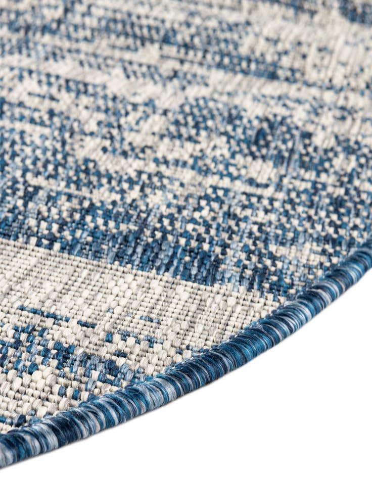 Detail image of 10' x 10' Easy-Clean Modern Indoor / Outdoor Round Rug