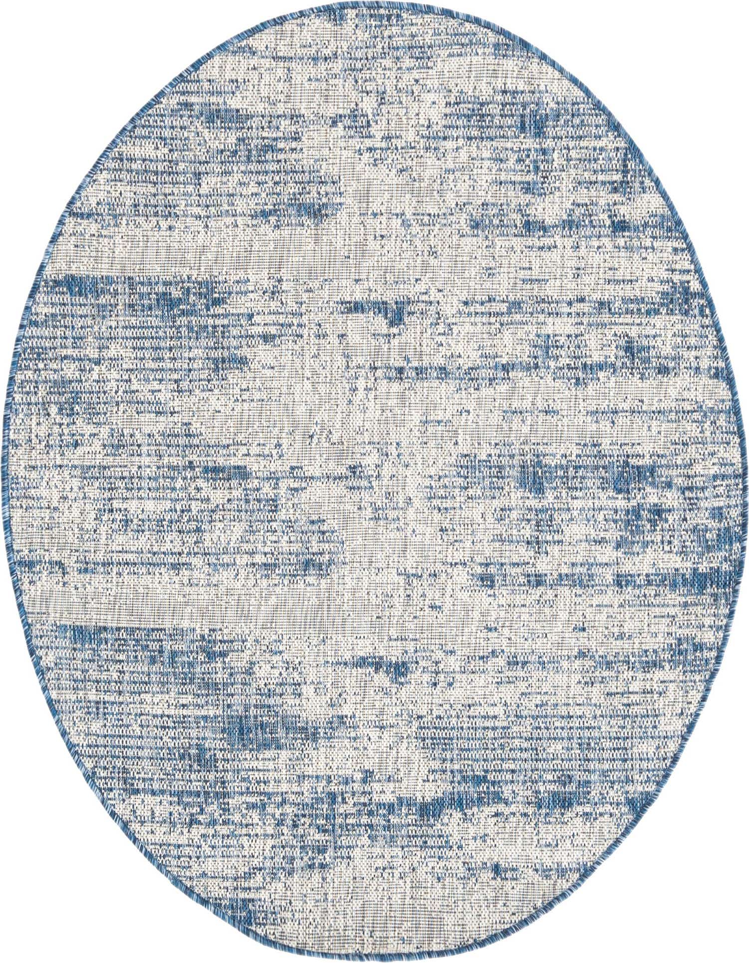 4' x 4' Easy-Clean Modern Indoor / Outdoor Round Rug