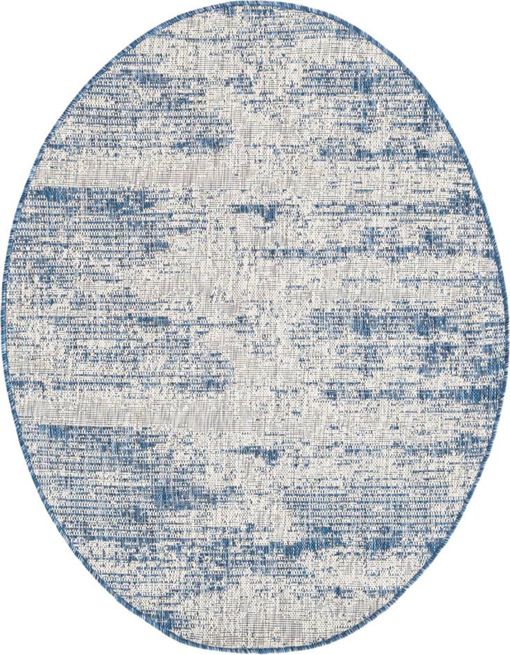 Detail image of 4' x 4' Easy-Clean Modern Indoor / Outdoor Round Rug