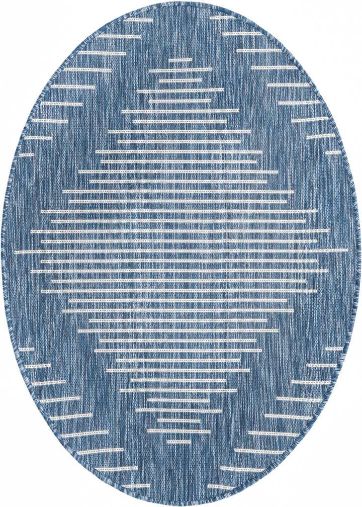 3' x 3' Easy-Clean Modern Indoor / Outdoor Round Rug