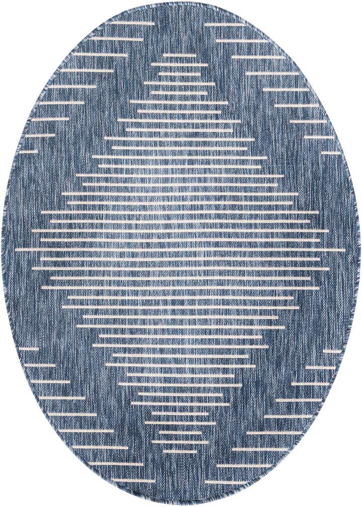 4' x 4' Easy-Clean Modern Indoor / Outdoor Round Rug