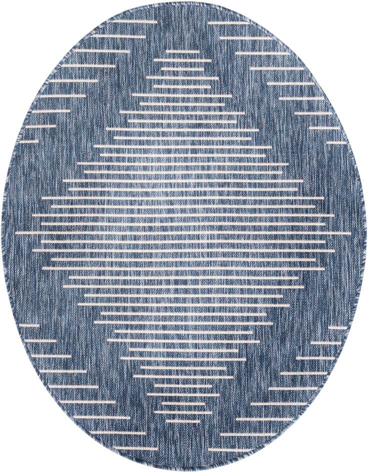Detail image of 4' x 4' Easy-Clean Modern Indoor / Outdoor Round Rug