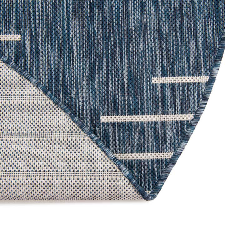 6' x 6' Easy-Clean Modern Indoor / Outdoor Round Rug