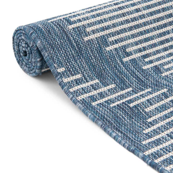 7' 10 x 7' 10 Easy-Clean Modern Indoor / Outdoor Round Rug