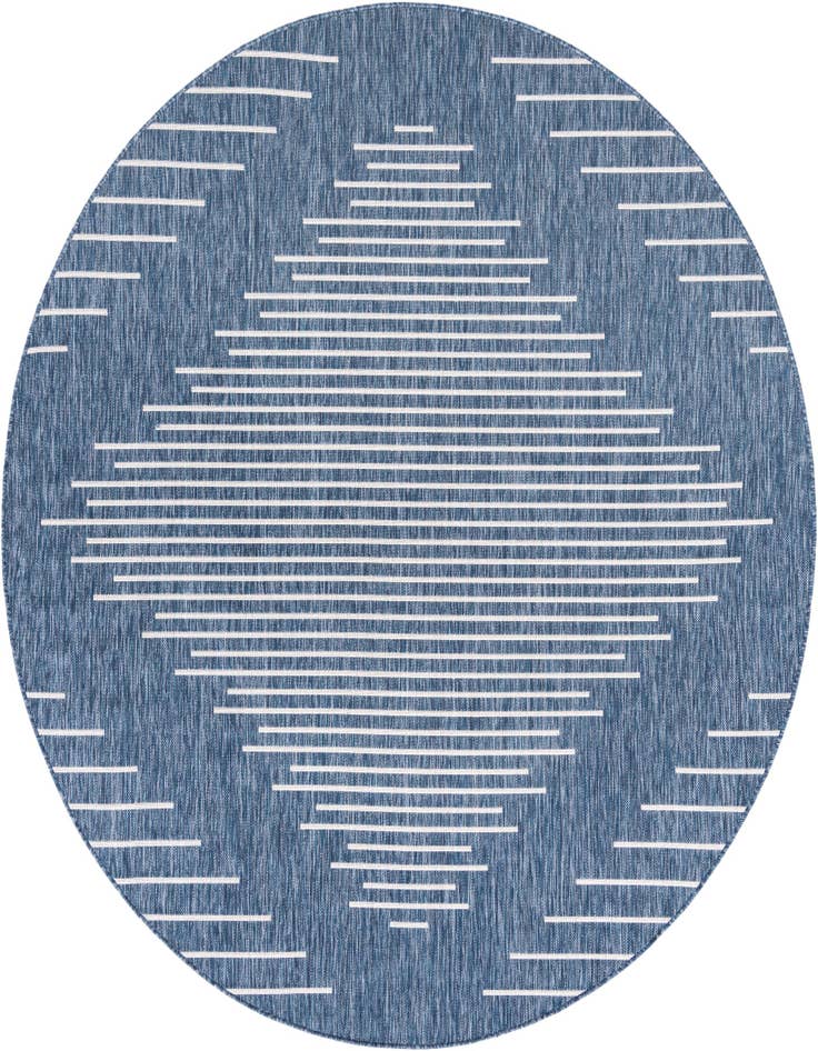 Detail image of 7' 10 x 7' 10 Easy-Clean Modern Indoor / Outdoor Round Rug