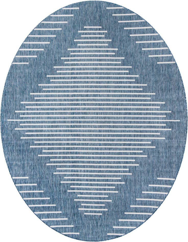 Detail image of 10' 8 x 10' 8 Easy-Clean Modern Indoor / Outdoor Round Rug