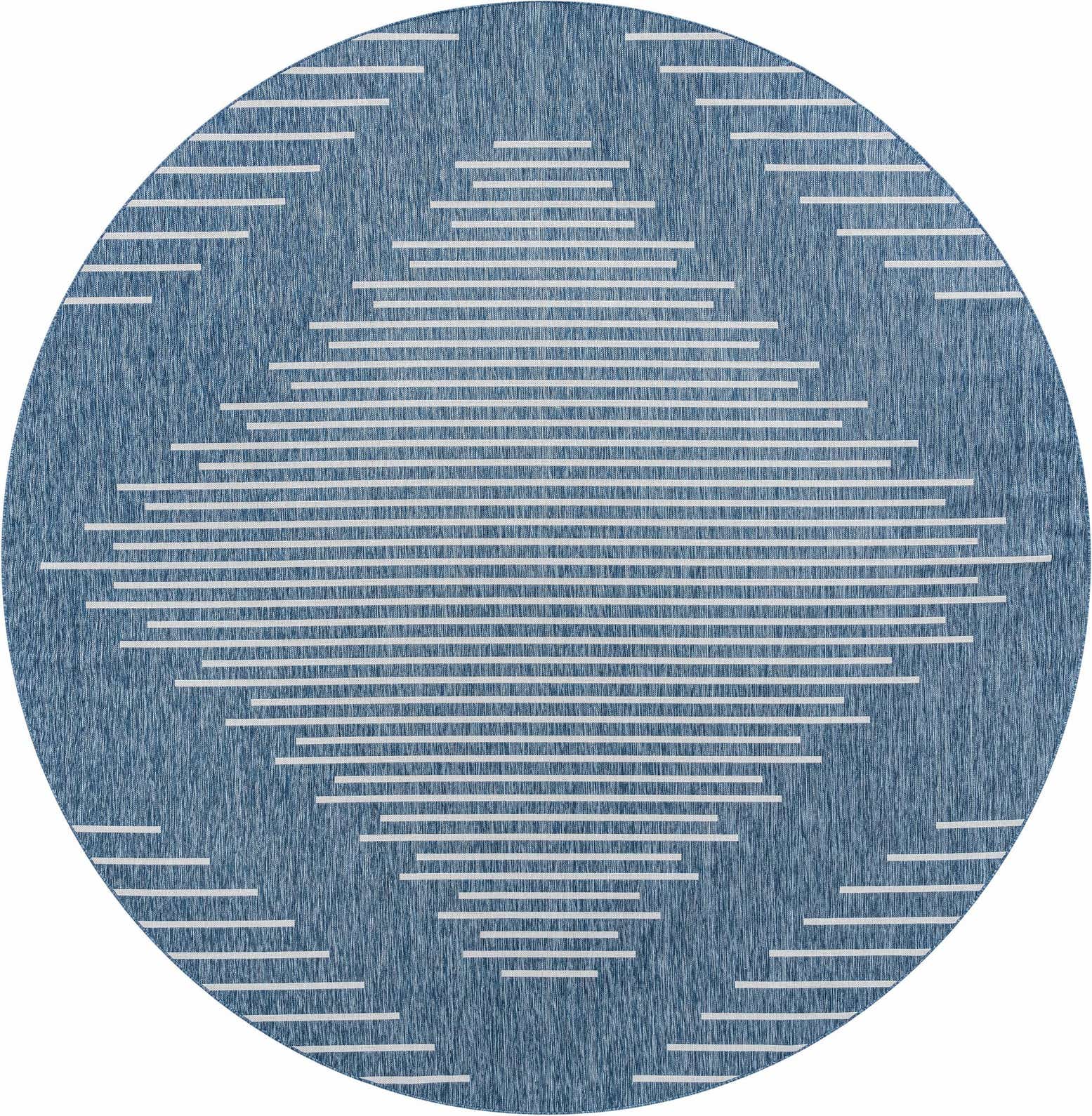 13' x 13' Easy-Clean Modern Indoor / Outdoor Round Rug